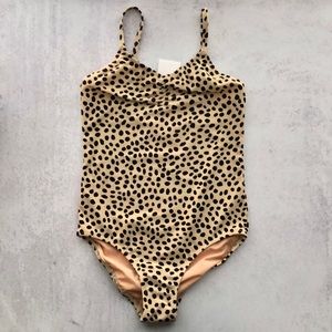 Crewcuts Girls’ One Piece Leopard Print Tank Swimsuit, Size 8